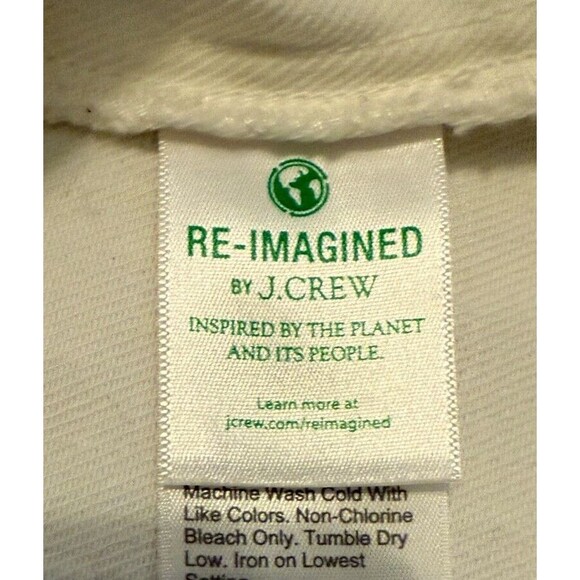 J Crew Denim Shift Dress Style AK257 Women's Size 00 White NWT - Picture 9 of 14